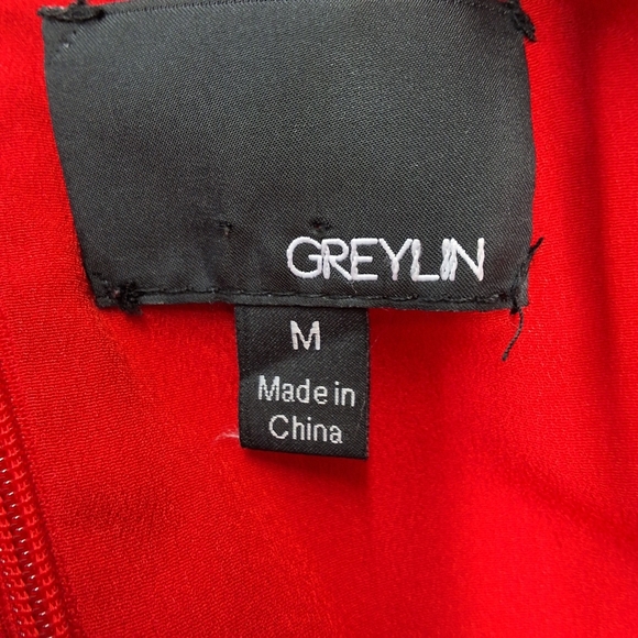 Greylin Red Halter Fit and Flare Mini Dress - Picture 2 of 10